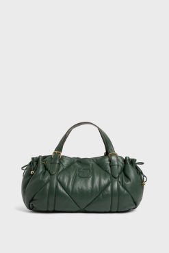 Gerard Darel Sac A Main En Cuir Matelasse Vert - Le 24H | L'Iconique 24H