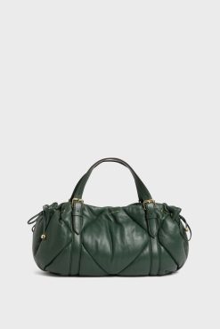 Gerard Darel Sac A Main En Cuir Matelasse Vert - Le 24H | L'Iconique 24H