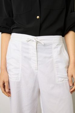 Gerard Darel Pantalon Large En Lin Blanc - Capucine | Pantalons & Jeans