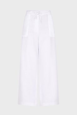 Gerard Darel Pantalon Large En Lin Blanc - Capucine | Pantalons & Jeans