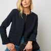 Gerard Darel Veste Courte En Tweed Marine - Bynell | Vestes