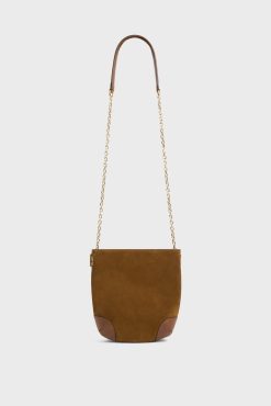 Gerard Darel Sac Travers Cuir Velours Ambre - Mini Charlotte | Sacs A Bandouliere