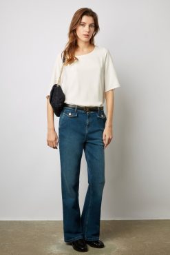 Gerard Darel Blouse Fluide Dos Boutonne Ecru - Alyah | Chemises & Blouses