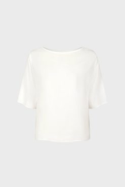 Gerard Darel Blouse Fluide Dos Boutonne Ecru - Alyah | Chemises & Blouses