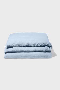 Gerard Darel Housse De Couette En Lin Lave - Bleu Du Ciel | Housses De Couette