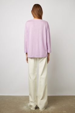 Gerard Darel Tshirt Col Tunisien Lilas - Maddie | Tops & Sweats