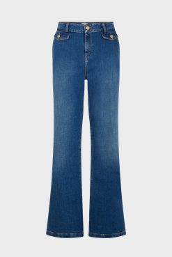 Gerard Darel Jean Bootcut En Denim Brut Jeans - Camy | Pantalons & Jeans