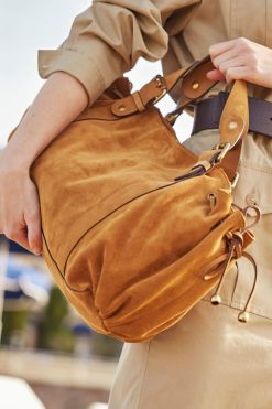 Gerard Darel Sac A Main En Cuir Velours - 24H | L'Iconique 24H