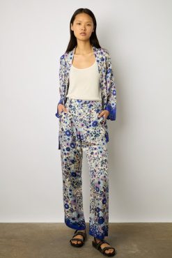 Gerard Darel Pantalon Satine A Fleurs Naturel - Carmel | Costumes & Ensembles