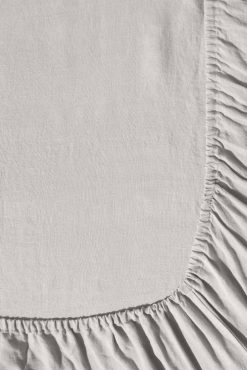 Gerard Darel Drap Housse En Lin Lave - Gris Perle | Draps Housse