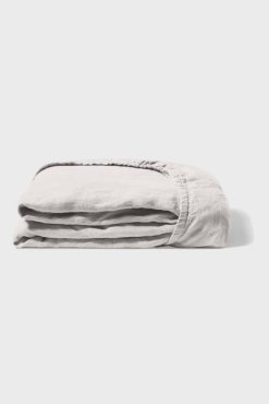 Gerard Darel Drap Housse En Lin Lave - Gris Perle | Draps Housse