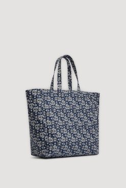 Gerard Darel Cabas En Jacquard Marine - Lola | Paniers & Cabas