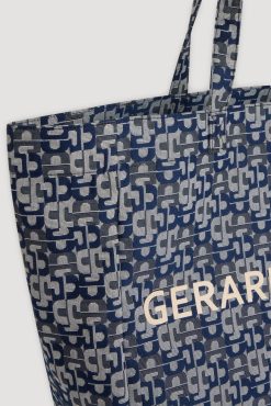 Gerard Darel Cabas En Jacquard Marine - Lola | Paniers & Cabas