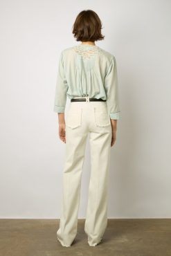 Gerard Darel Blouse Brodee Bleu Ciel - Aaya | Chemises & Blouses