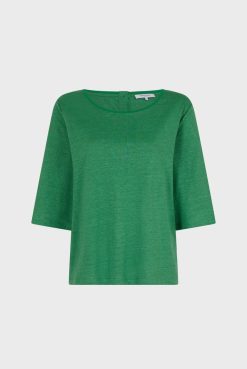 Gerard Darel Tshirt Au Dos Boutonne Vert - Magnolia | Tops & Sweats