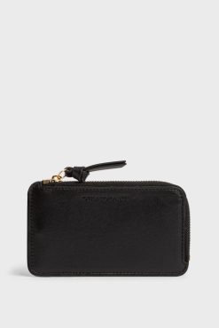 Gerard Darel Porte Carte En Cuir Lisse Noir - Cardholder | Petite Maroquinerie