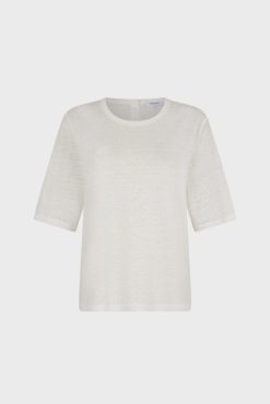 Gerard Darel Tshirt Au Dos Boutonne Ecru - Magnolia | Tops & Sweats