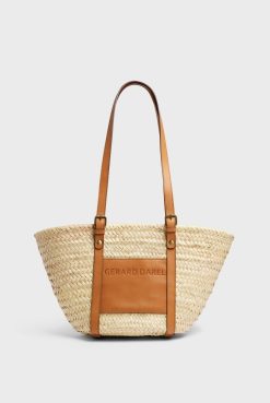 Gerard Darel Sac En Palme Et Cuir Naturel - Colette | Raphia & Crochet