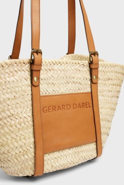 Gerard Darel Sac En Palme Et Cuir Naturel - Colette | Raphia & Crochet