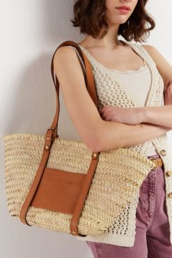 Gerard Darel Sac En Palme Et Cuir Naturel - Colette | Raphia & Crochet