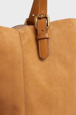 Gerard Darel Cabas En Cuir Velours Femme Ble Simple Bag | Paniers & Cabas