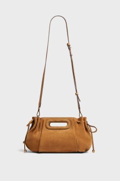 Gerard Darel Mini Sac En Cuir Velours Femme Ble Mini Dany | Sacs A Bandouliere