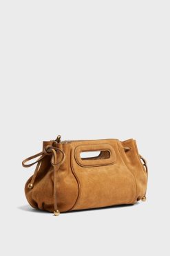 Gerard Darel Mini Sac En Cuir Velours Femme Ble Mini Dany | Sacs A Bandouliere