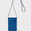 Gerard Darel Porte Telephone Cuir Bleu - Ladyphone | Petite Maroquinerie