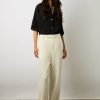 Gerard Darel Pantalon Large En Lin Ecru - Cyndelle | Costumes & Ensembles