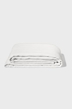 Gerard Darel Grand Drap Plat En Lin Lave - Blanc | Draps Plats