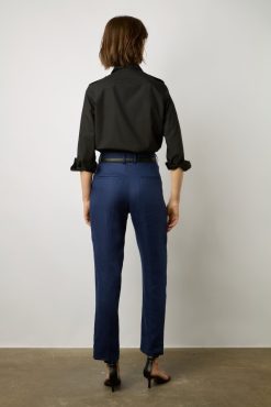 Gerard Darel Pantalon De Tailleur En Lin Encre - Cyann | Costumes & Ensembles