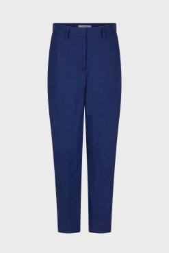 Gerard Darel Pantalon De Tailleur En Lin Encre - Cyann | Costumes & Ensembles