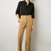 Gerard Darel Pantalon En Chevre Velours Sable - Josepha | Cuirs & Peaux