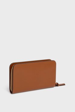 Gerard Darel Portefeuille En Cuir Lisse Cognac - Wallet | Petite Maroquinerie