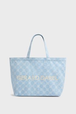 Gerard Darel Cabas En Toile Denim Gd Bleu Ciel - Lolita | Paniers & Cabas