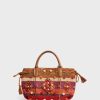 Gerard Darel Sac A Main En Raphia Raye Rouge - 24Gd | Raphia & Crochet