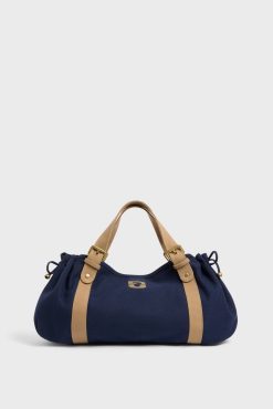 Gerard Darel Sac A Main En Toile Marine - 24H | L'Iconique 24H