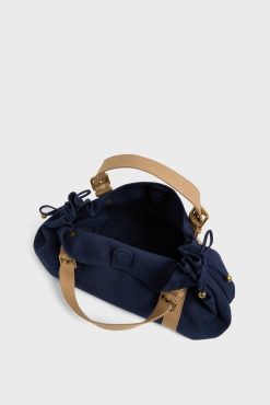 Gerard Darel Sac A Main En Toile Marine - 24H | L'Iconique 24H