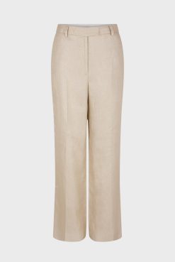 Gerard Darel Pantalon Tailleur En Lin Sable - Carmen | Costumes & Ensembles