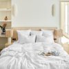 Gerard Darel Housse De Couette En Lin Lave - Blanc | Housses De Couette