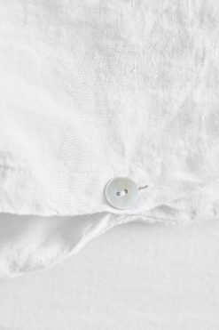 Gerard Darel Housse De Couette En Lin Lave - Blanc | Housses De Couette