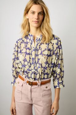 Gerard Darel Blouse En Voile De Coton Lipstick - Adrianna | Chemises & Blouses