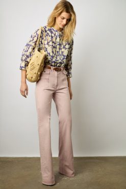 Gerard Darel Blouse En Voile De Coton Lipstick - Adrianna | Chemises & Blouses