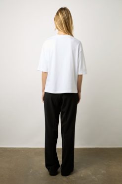 Gerard Darel Tshirt Col Rond En Coton Ecru - Miray | Tops & Sweats