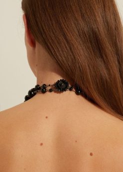 Gerard Darel Collier En Perles De Verre Noir - Jackie | Autres Accessoires