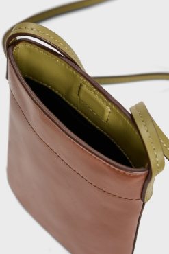 Gerard Darel Porte Telephone En Cuir Beige - Ladyphone | Petite Maroquinerie