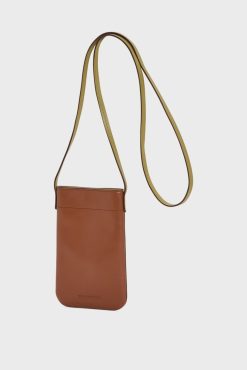 Gerard Darel Porte Telephone En Cuir Beige - Ladyphone | Petite Maroquinerie