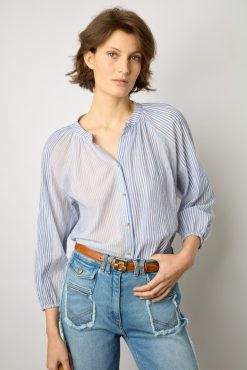 Gerard Darel Chemise Mix De Rayures Naturel - Aliana | Chemises & Blouses