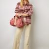 Gerard Darel Surchemise A Carreaux Rose - Becky | Chemises & Blouses