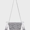 Gerard Darel Sac Travers Crochet Metallise - Mini 24 | Raphia & Crochet